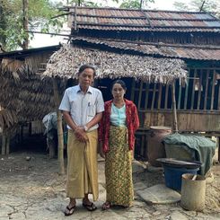Aung Shwe and wife, Irrawaddy